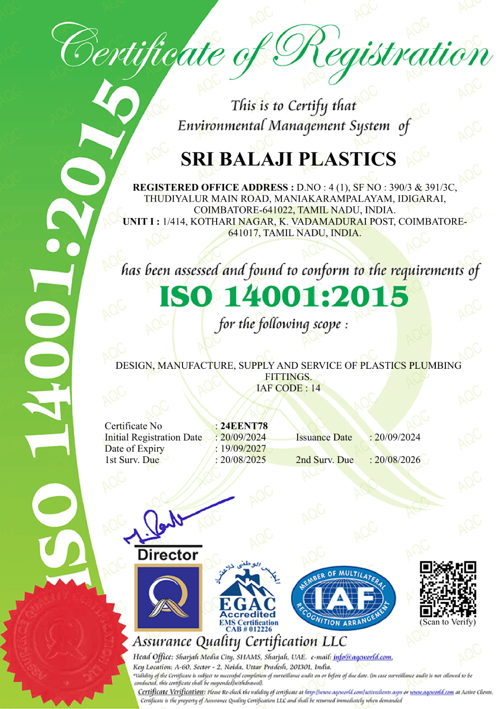 Certification