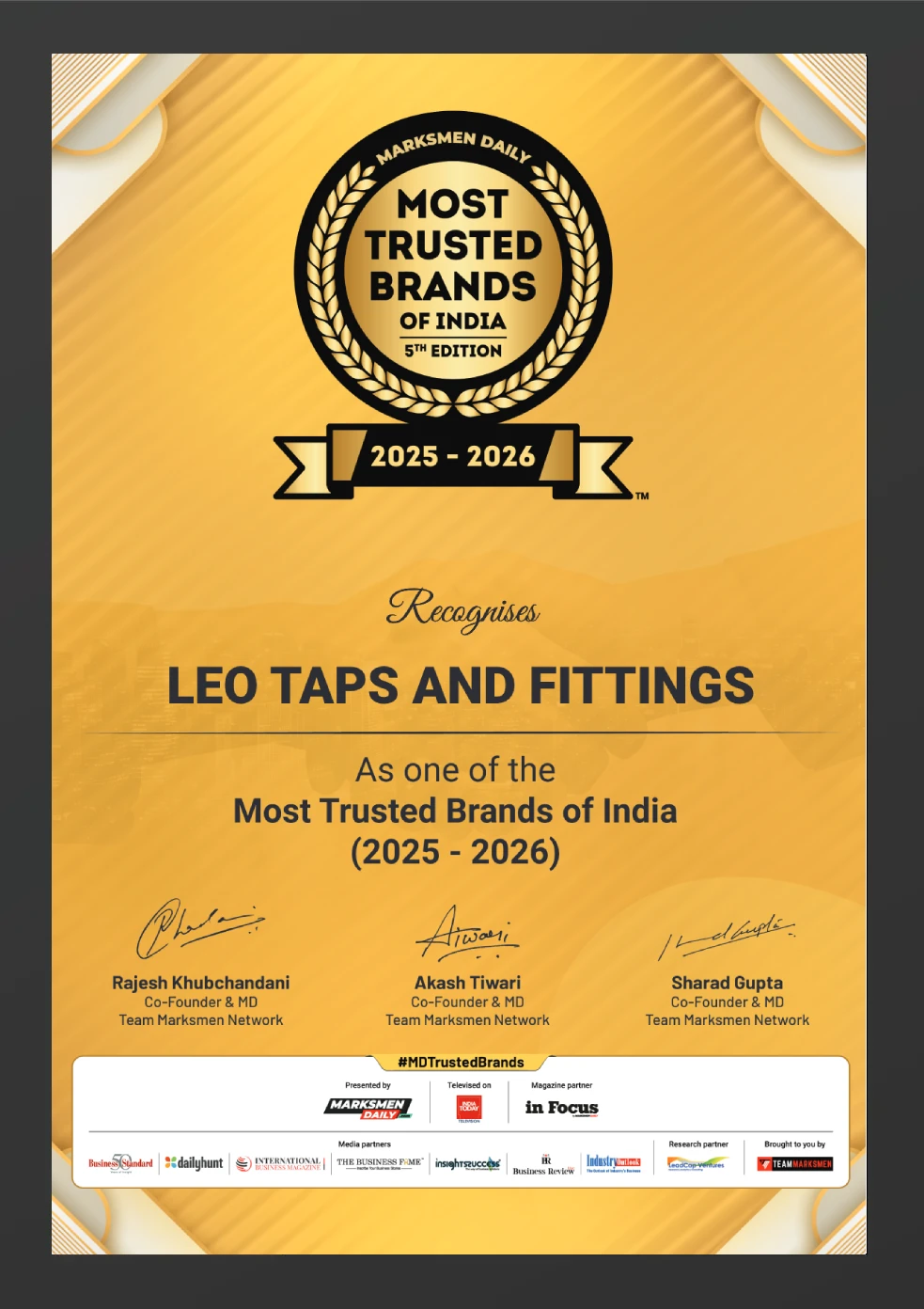 Most Trusted Brands of India